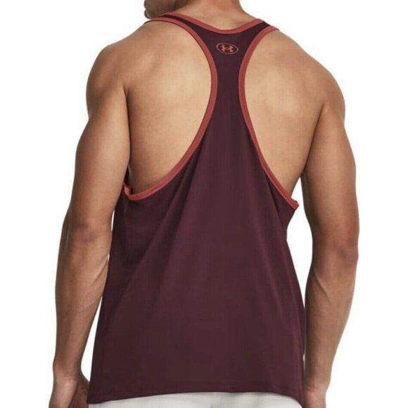 Project Rock Gym Tank Maroon Racer Top Sleeveless NEW $55 Msrp Large - Picture 2 of 5